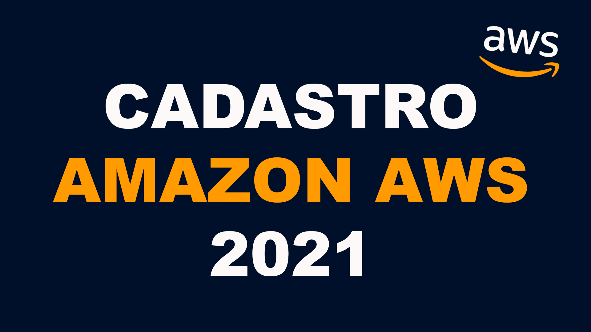 Como cadastrar na Amazon AWS