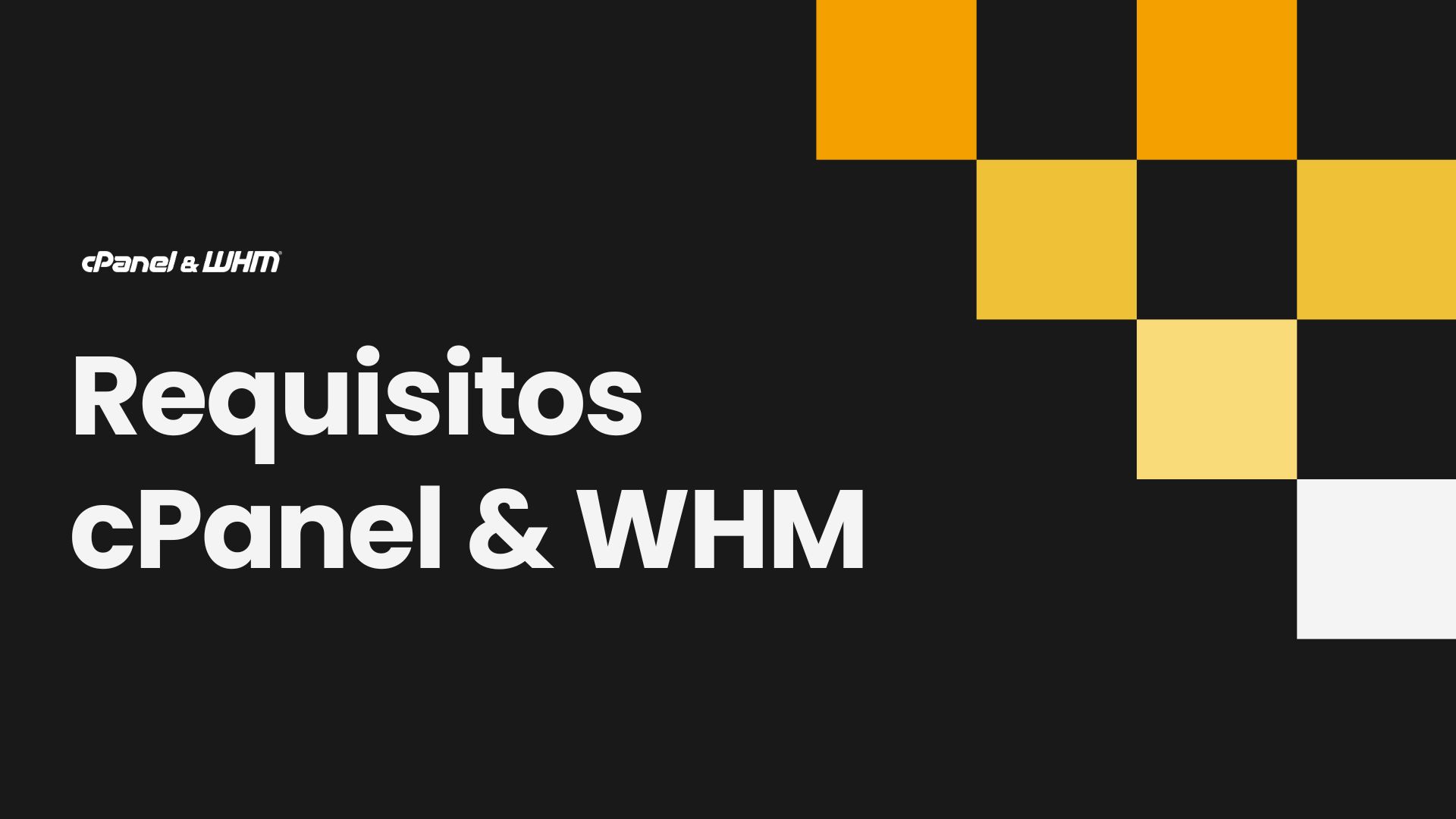 Requisitos de sistema cPanel & WHM