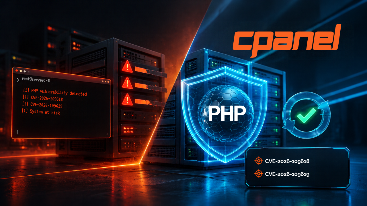 Como atualizar o PHP do cPanel contra os CVE-2026-109618 e CVE-2026-109619